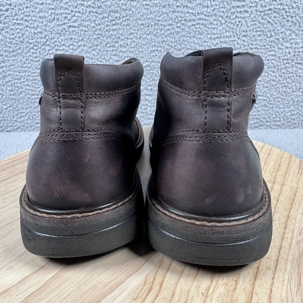 ECCO Turn GTX Mens Size EU 46 US 12-12.5 Cocoa Brown Leather Chukka Boots